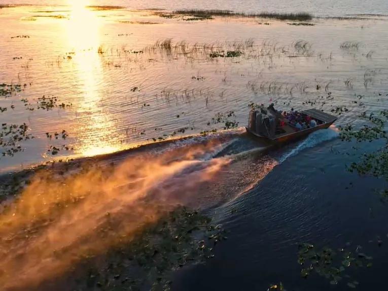 Boggy Creek Sunset Airboat Tour