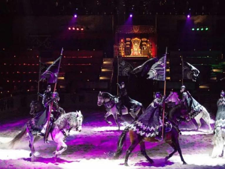 The guards at Medieval Times Orlando Dinner Show & Tournament
