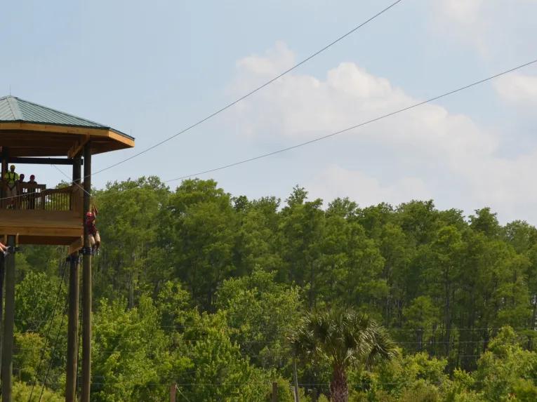Screamin Gator Zip Line at Gatorland Orlando