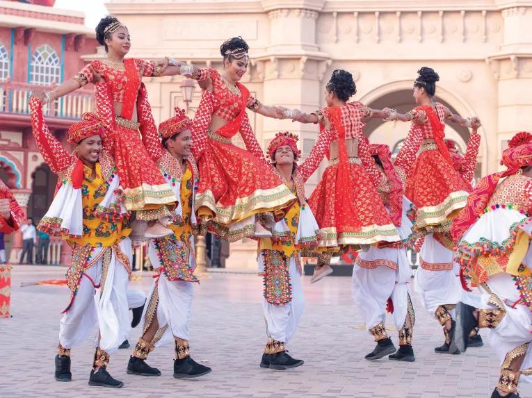 Dancers at BOLLYWOOD Parks Dubai