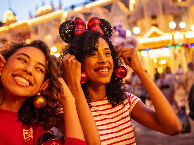 Guests enjoying Mickey’s Very Merry Christmas Party in Magic Kingdom Park