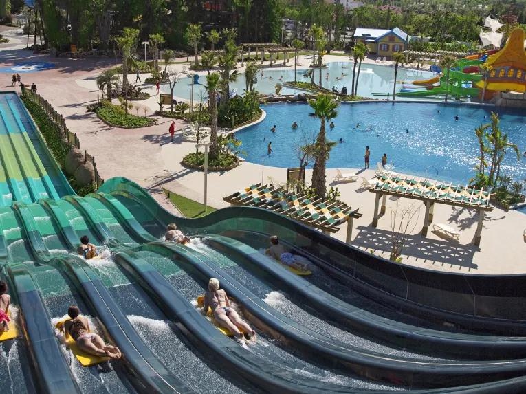 Rapid Race water slide at Costa Caribe Water Park, PortAventura World