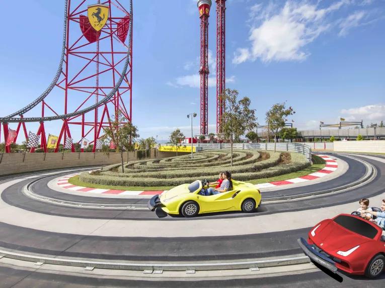 Maranello Grand Race attraction at Ferrari Land 