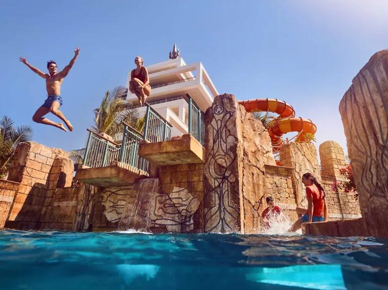 Imortal Falls Cliff Jumping experience at Aquaventure Dubai