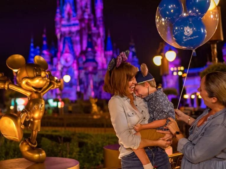 Family at Disney After Hours Party at Magic Kingdom
