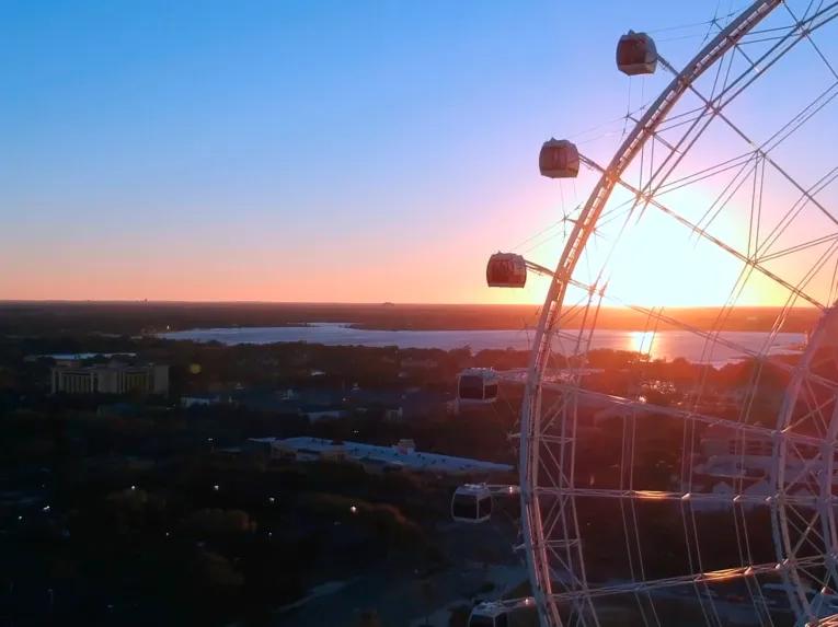 Icon Orlando Wheel at Sunset