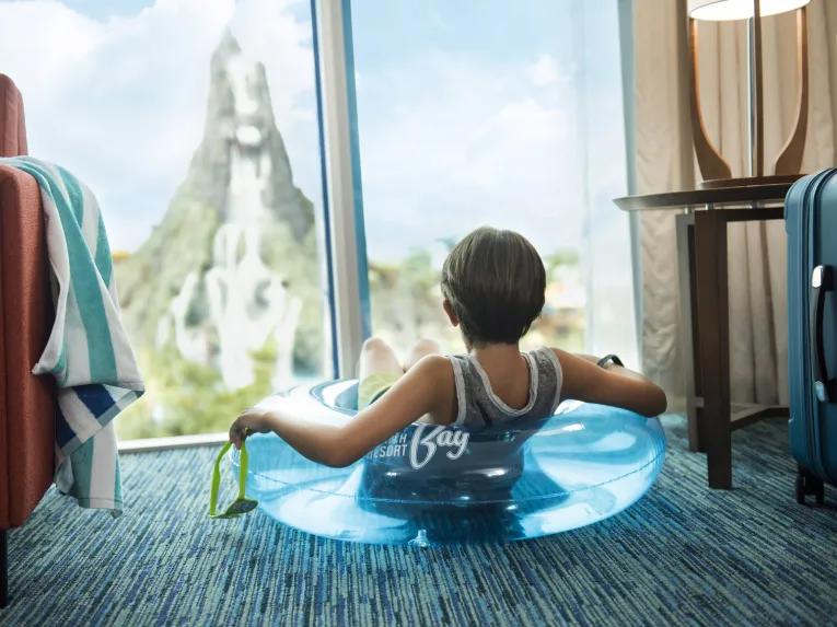 Volcano view room at Universal’s Cabana Bay Beach Resort