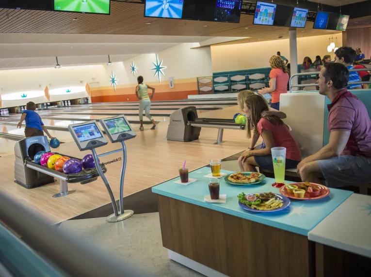Ten pin bowling alley at Universal’s Cabana Bay Beach Resort