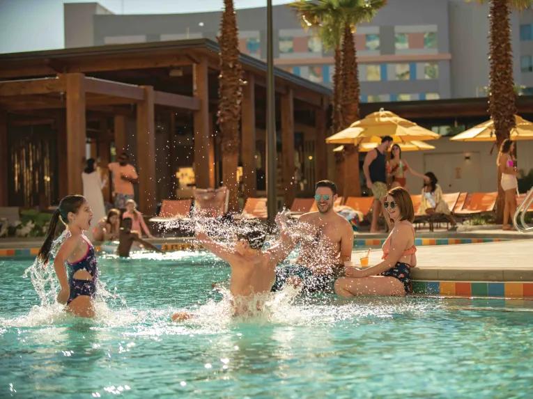 Guests in the pool, Universal's Endless Summer Resort - Dockside Inn and Suites