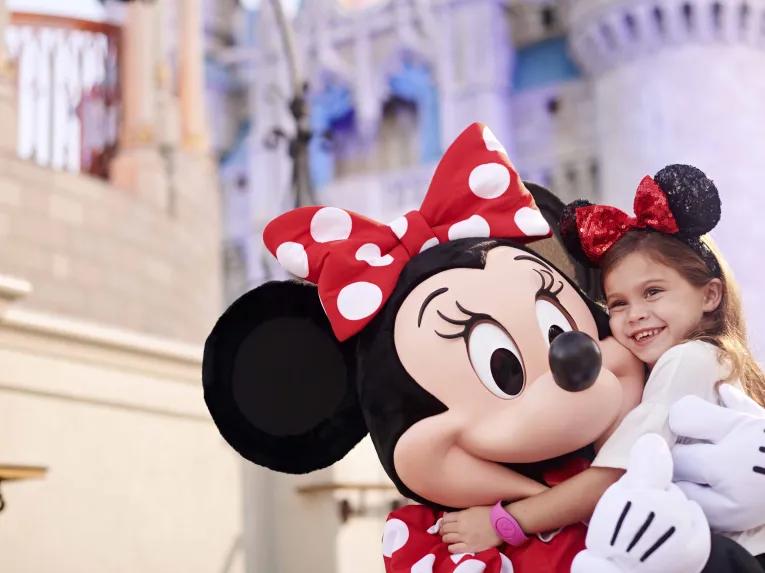 Minnie Mouse and guest, Walt Disney World in Florida