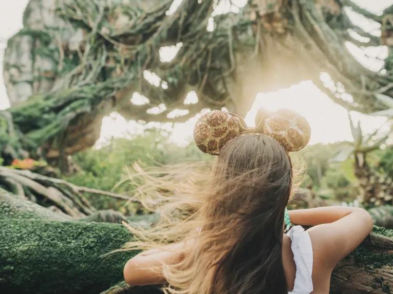 Girl at Pandora—The World of Avatar, Disney's Animal Kingdom Theme Park