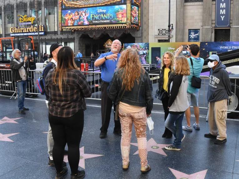 Hollywood Walk of fame Walking tour group