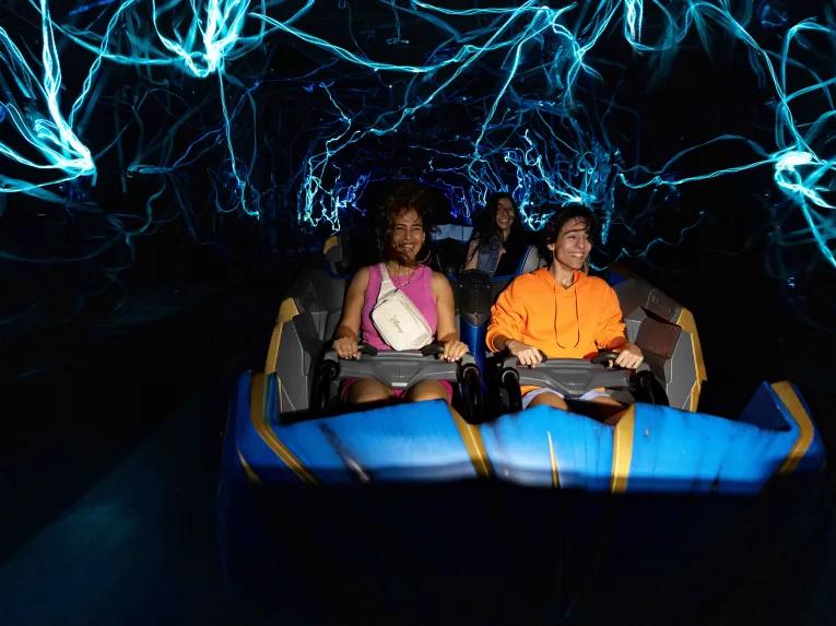 Guests on Guardians of the Galaxy: Cosmic Rewind, EPCOT