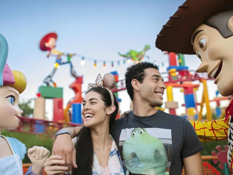 Guests at Toy Story Land, Disney's Hollywood Studios