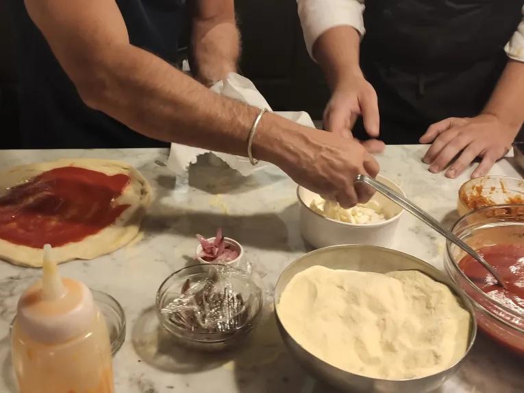 Gelato and Pizza making class in Milan