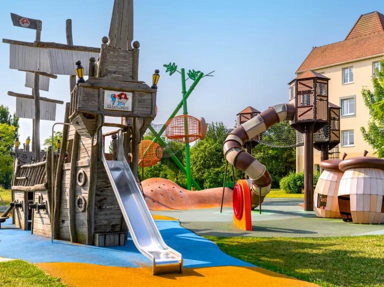 Sir Archibald's Ship play area at Explorers Hotel Marne-la-Vallée