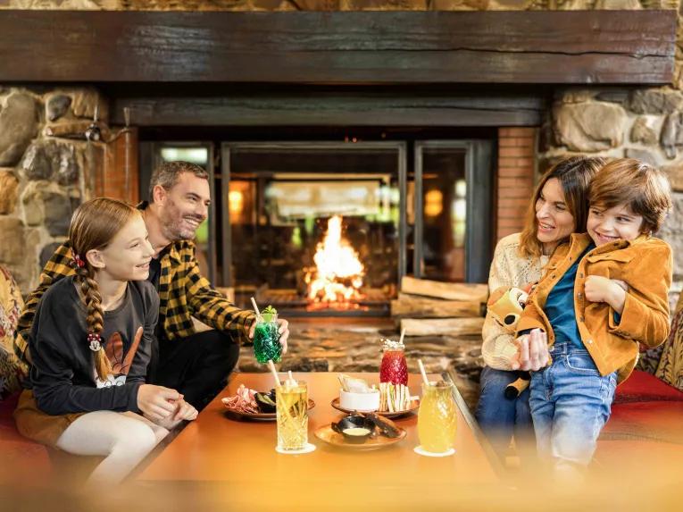 Guests at Disney Sequoia Lodge