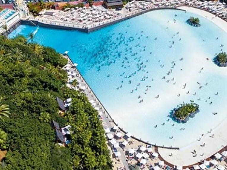 Swimmers at The Beach - Siam Park
