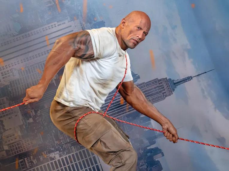 Dwayne Johnson wax figure at Madame Tussauds Orlando