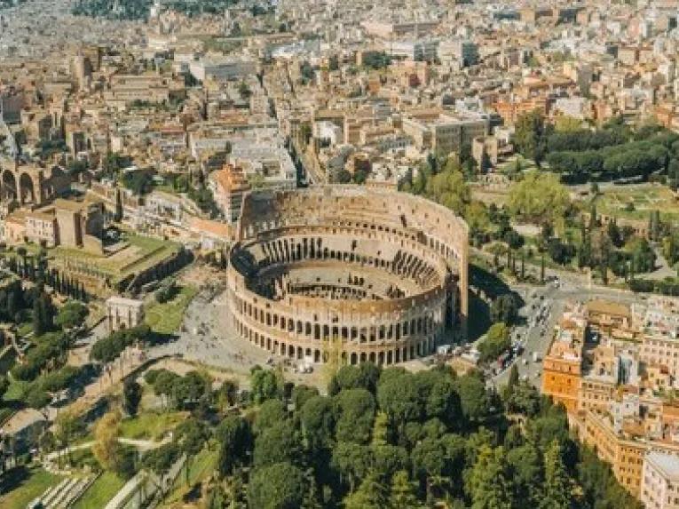 Aerial View of Colosseum