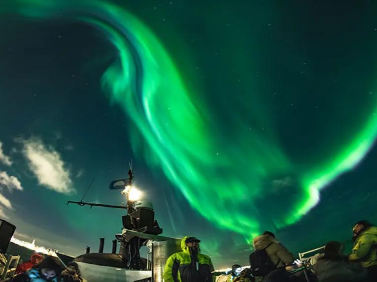 Lights viewed from boat