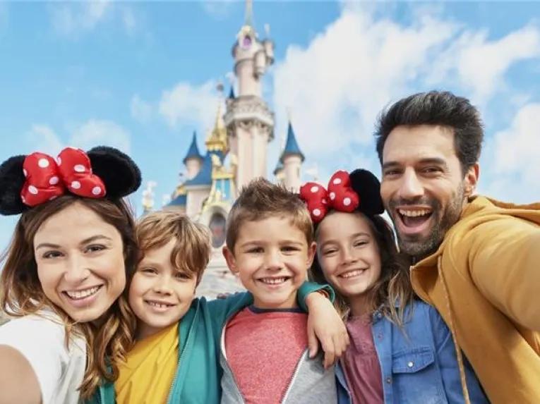 Family at Disneyland Paris