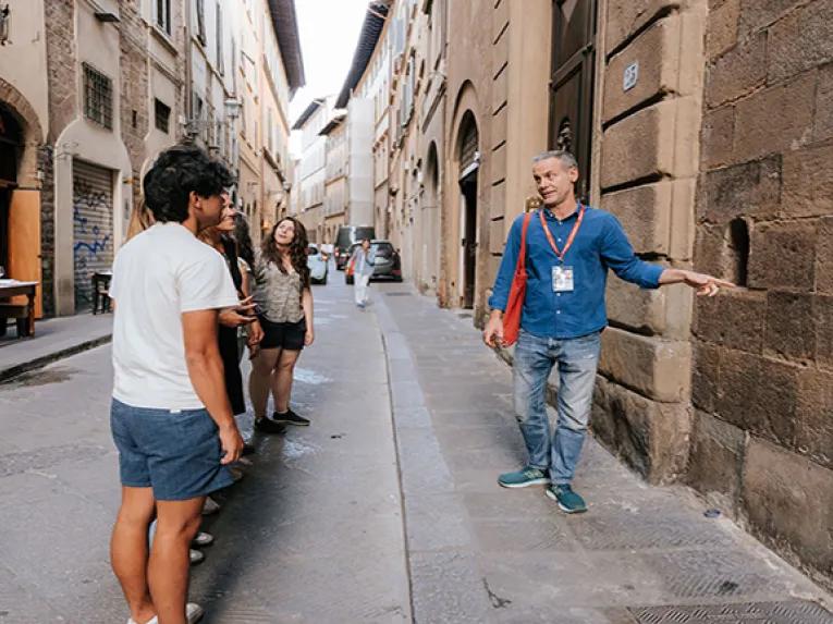 Pointing out local sights