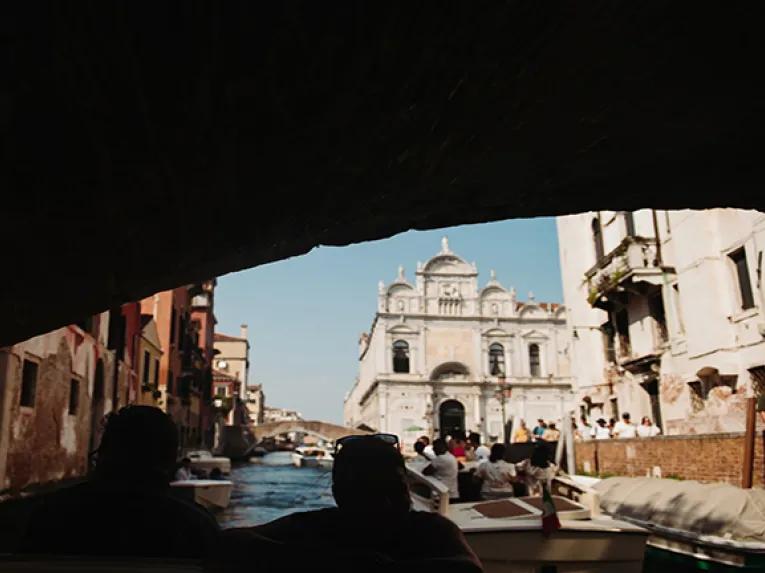 Under bridges in Venice
