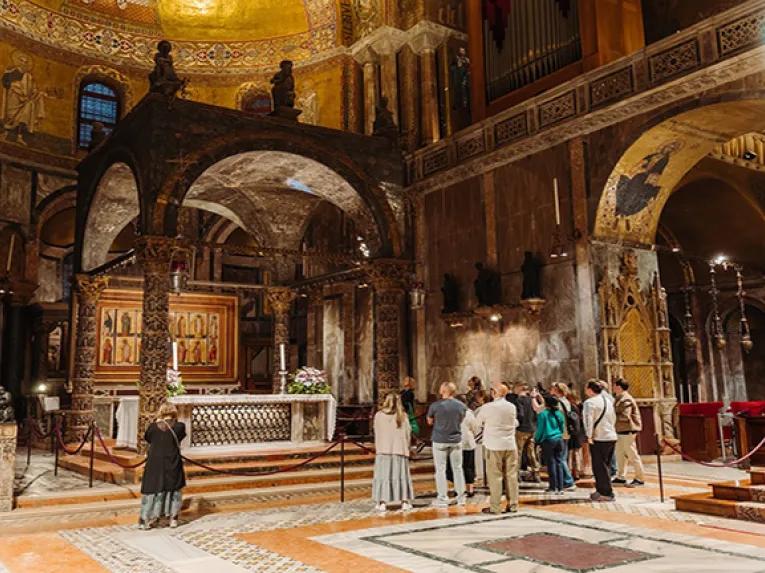Quiet time inside the Cathedral