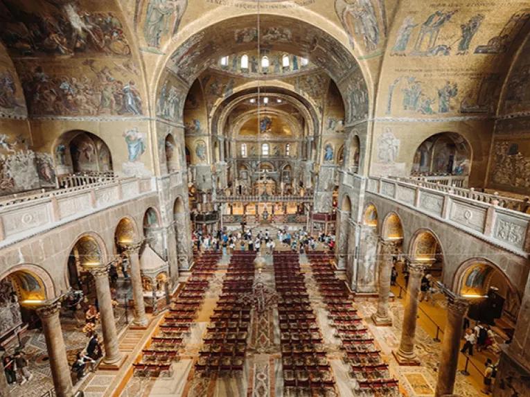 Looking down in the Cathedral
