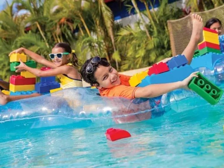 LEGOLAND Florida Water Park lazy river build a raft