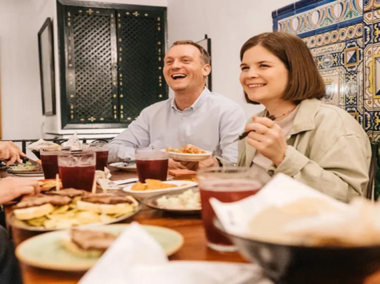 Eating Tapas in a small group