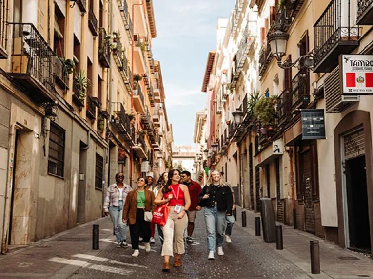 Walking around the local area