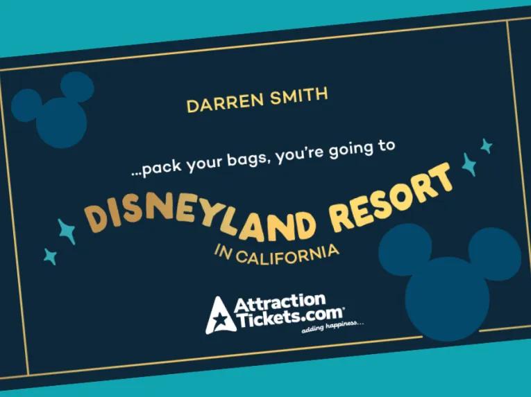 Souvenir Reveal Ticket from AttractionTickets.com