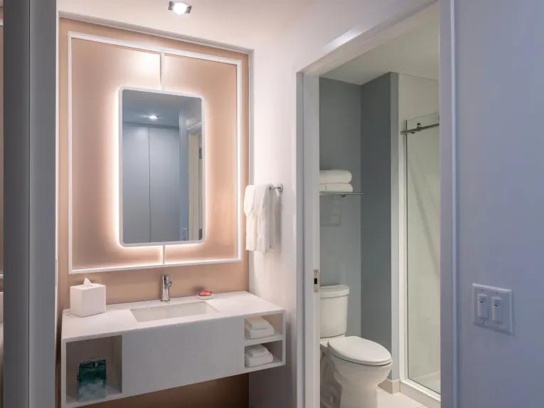 Standard room bathroom at Universal Stella Nova Resort