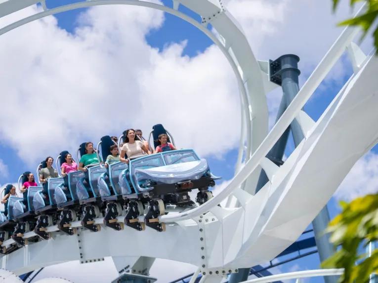 Penguin Trek rollercoaster at SeaWorld Orlando 