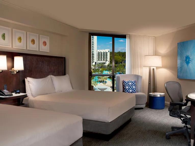 Disney Springs View with 2 Queen Beds at the Hilton Orlando Buena Vista Palace Disney Springs® Area