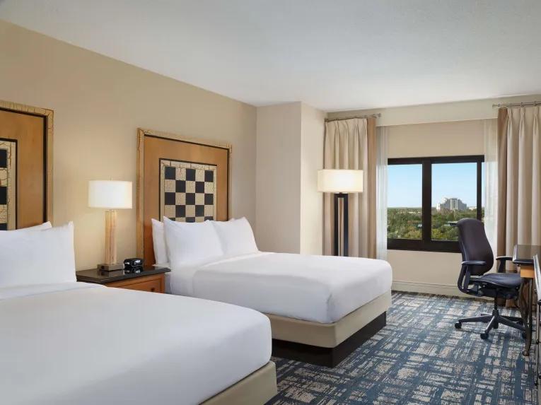 Guest Room with 2 Queen Beds at Hilton Orlando Lake Buena Vista Disney Springs Area
