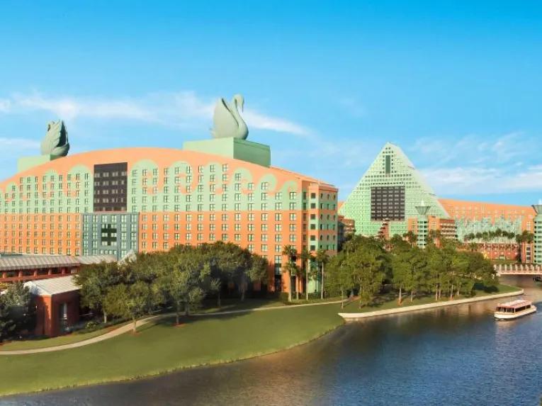 Hotel viewed from the Lake