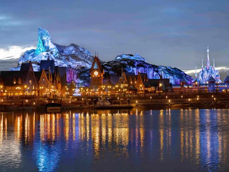 Arendelle at Dusk - World of Frozen at Disneyland Paris