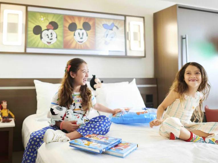 Guests in standard room, Disney's All-Star Movies Resort