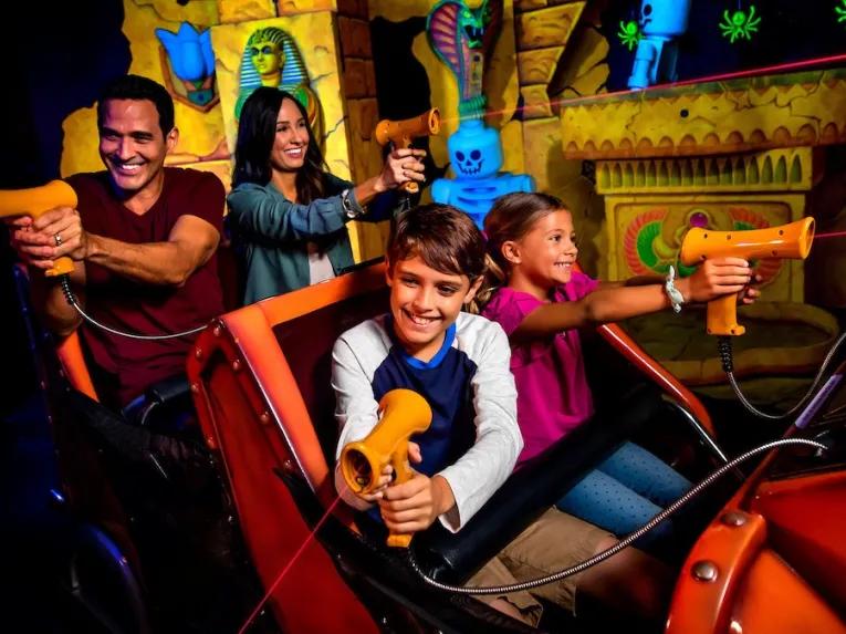 Guests on the Lost Kingdom Adventure at LEGOLAND Florida