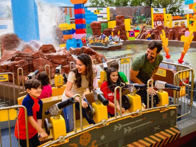 Guests on the Battle of Bricksburg, LEGOLAND Florida