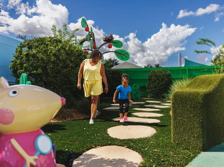 Guests at Peppa Pig theme Park in Florida