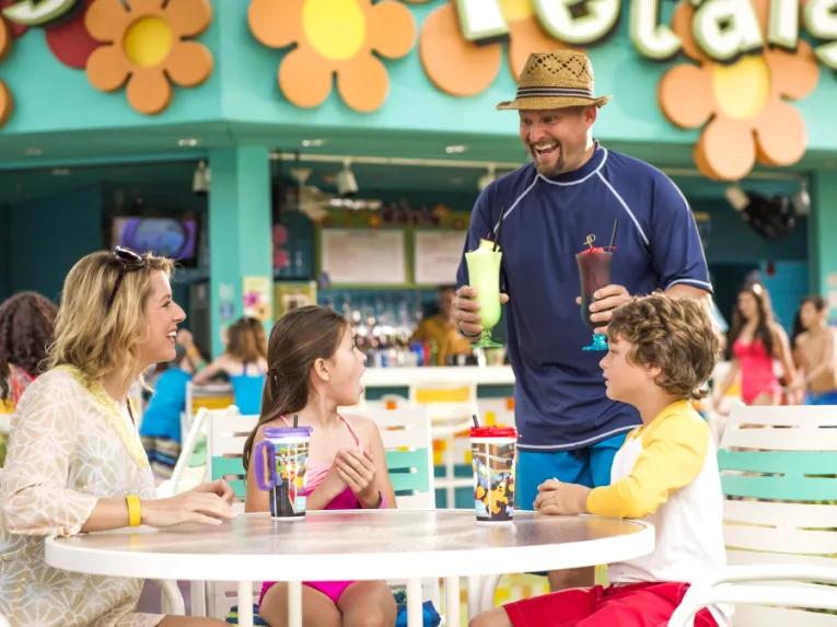 Guests having drinks at Disney's Pop Century Resort