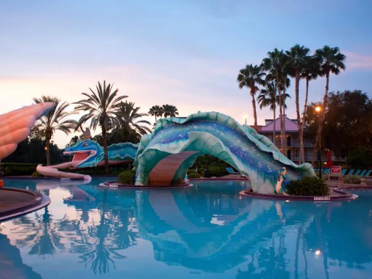 Doubloon Lagoon pool, Disney’s Port Orleans Resort—French Quarter