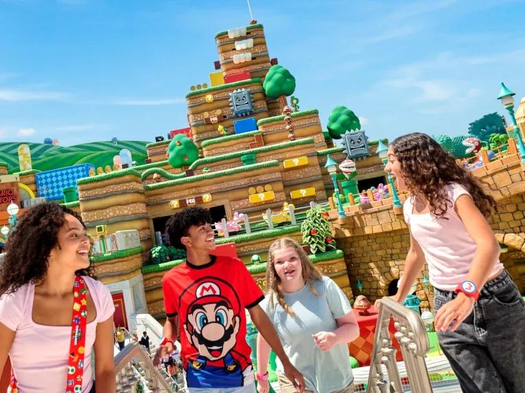 Guests at Super Nintendo World, Universal Epic Universe
