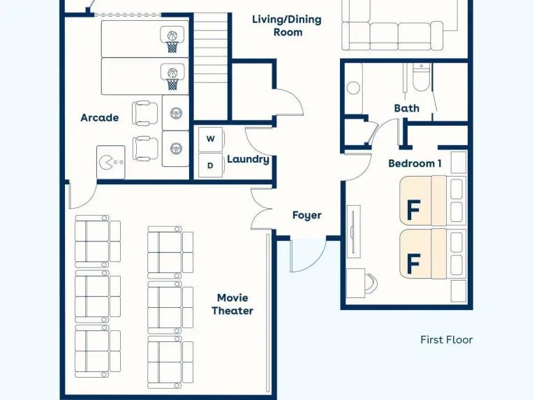 Villatel Orlando Resort (32128) 6-bedroom Villa in Orlando Town