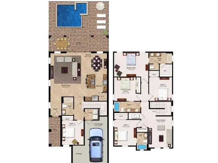Encore Club at Reunion (33093) 5-bedroom Villa in Kissimmee